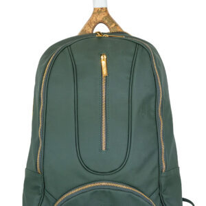 Leather backpack Olive