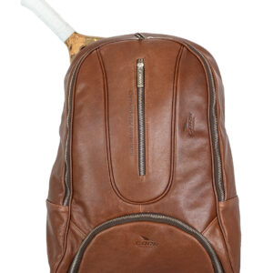 Leather backpack Brown